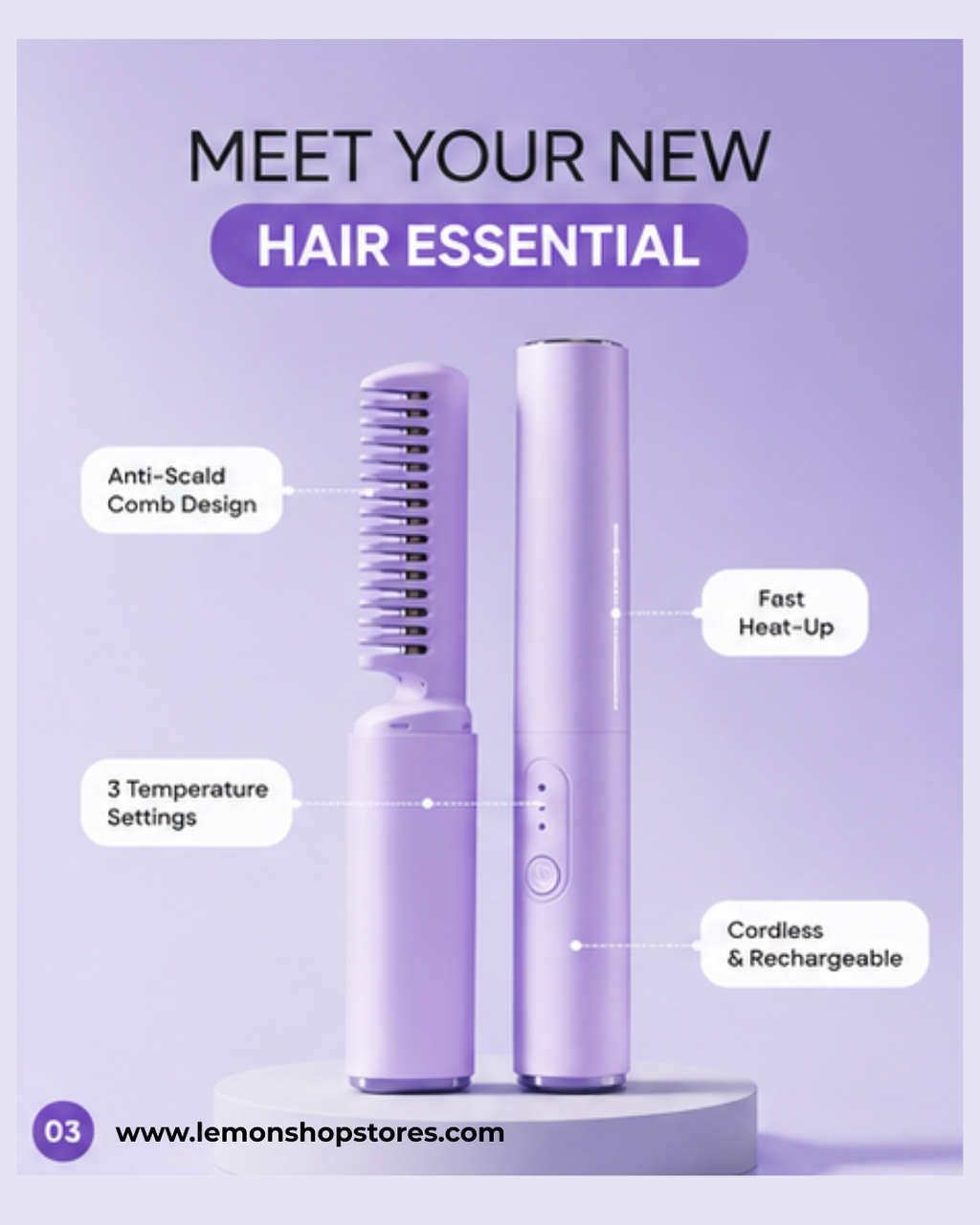 Rechargeable Mini Hair Straightener