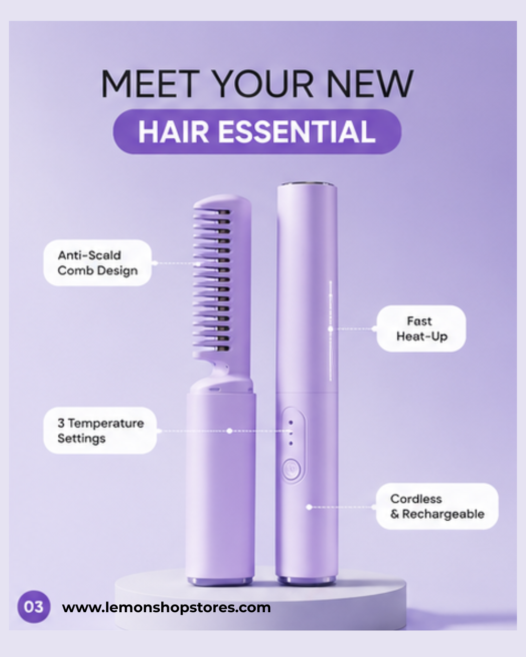 Rechargeable Mini Hair Straightener